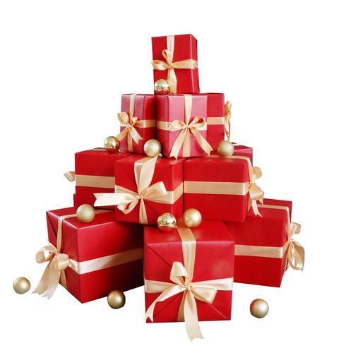 飾禮盒堆頭 商場布置與年會場景的節慶焦點